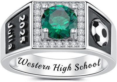 Customized High School College University Graduation Class Rings For Best Friend