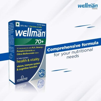 Wellman 70+ Health & Immune System & Cognitive Function (30 Tablets)