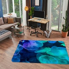 3D Color Glow Jellyfish NAO10656 Game Rug Mat Elegant Photo Carpet Mat Fay