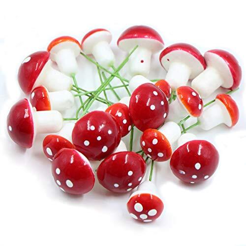Vaso Da Fiori A Forma Di Fungo, 20 Pezzi (10x 2,5cm, 10x 1,7cm) Mini (N1C)