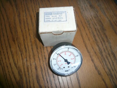 NEW WIKA GAUGE 2 1/2'' C500 1/4 NPT CBM 30'' - 0 - 30'' PSI TYPE 111.10