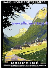 affiche poster    chartreuse dauphine