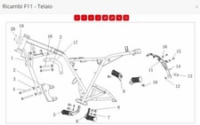 PEDANA DX COMPLETA RICAMBI BRIXTON BX 125 X ABS Scrambler POGGIAPIEDI FELSBERG