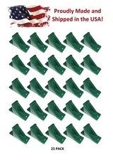 Green Plastic Mini Roof Snow Ice Guard - 25 Pack  Prevent Sliding Snow Buildup