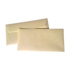 Metallic Perlmutt Elfenbein 100 Briefumschl&auml;ge DIN Lang Pollen Clairefontaine DL