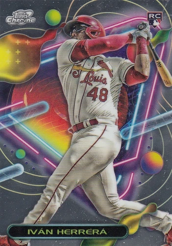 IVAN HERRERA TOPPS CHROME COSMIC ROOKIE CARD RC CARDINALS #147 2023 23
