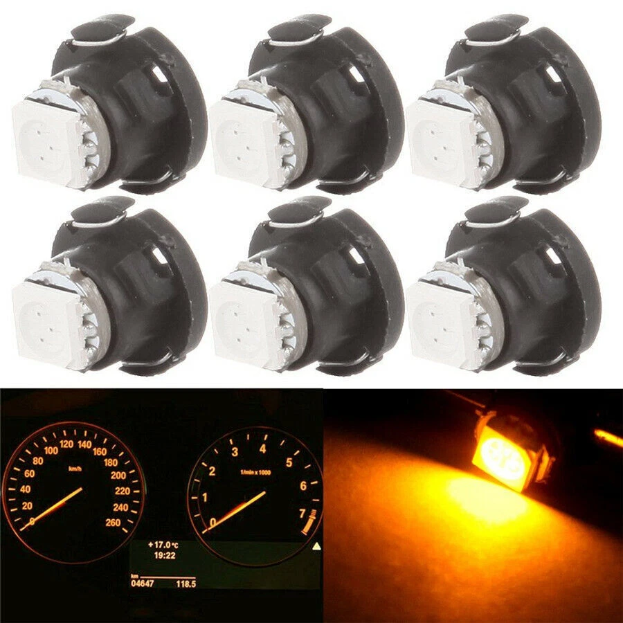 30pcs/lot T4.7 Wedge 5050-SMD Light Bulb Multi-color Car Panel Gauges Lamp Light - Image 4 of 4