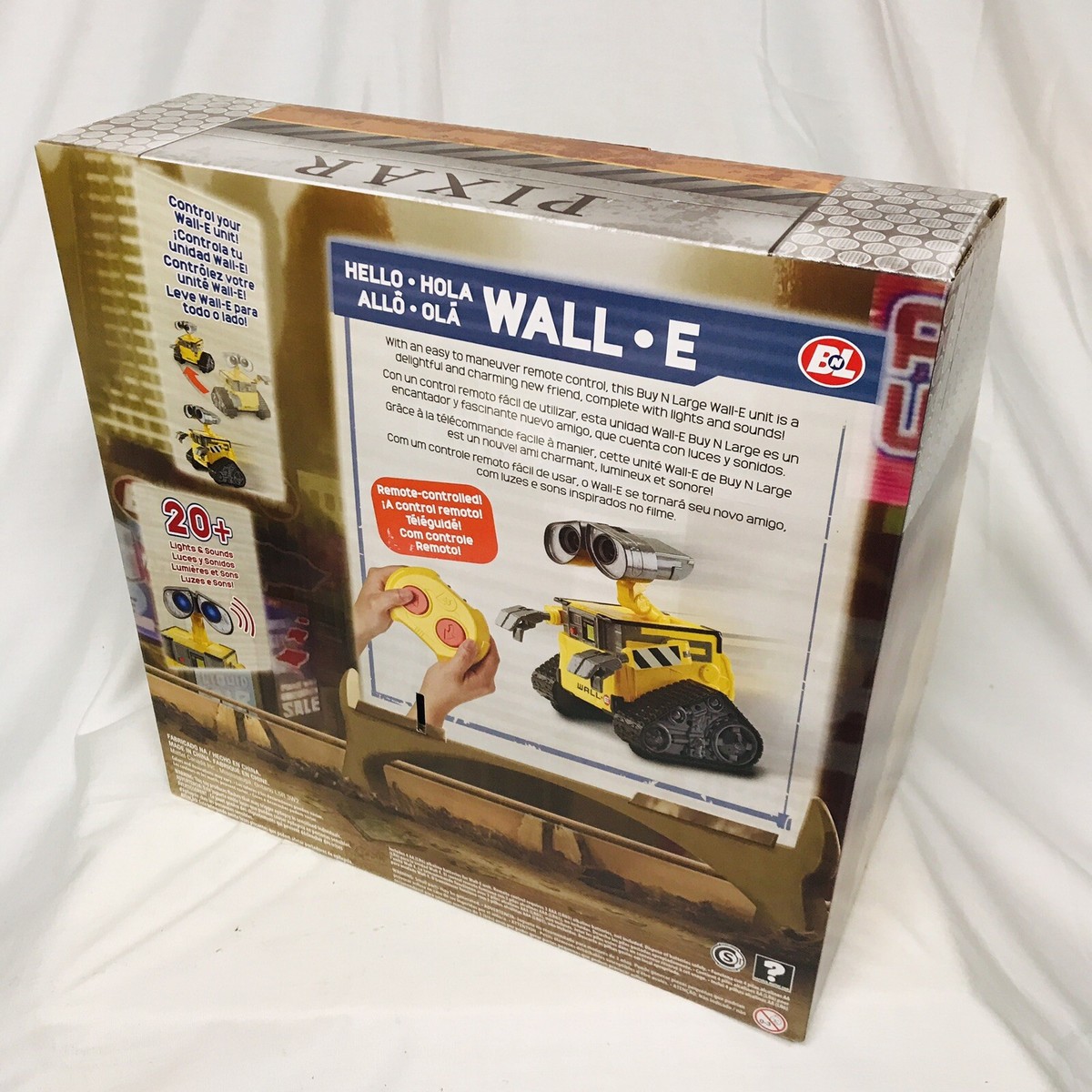 Remote Control WALL-E Talking Robot Lights & Sounds Disney Pixar
