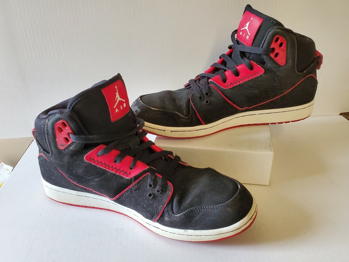 2013 Nike Air Jordan 1 Flight 2 Bulls Black/Red 555798-002 Mens Sz
