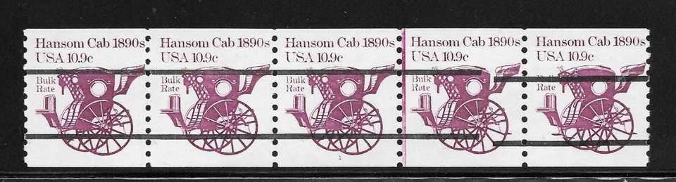 RARE "Half Gap"(0.5R) PNC5 Scott #1904a-Plate #1, 10.9c Cab, VF MNH Cat $1000.00 - Image 3 of 4