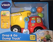 VTech Drop and Go Dump Truck - Teaches Colors,Numbers, and Fine Motor Skills