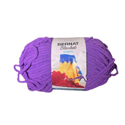 Bernat Blanket Bright Yarn Pow Purple 10.5oz