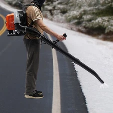 2.7kw 2-stroke Gas Backpack Leaf Blower 63.3CC Gas Powered Lawn Blowing Machine