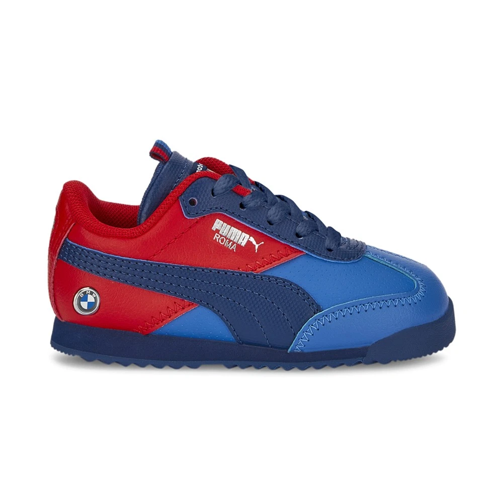 Scarpe casual sneakers PUMA Bmw Mms Roma Via Ac stringate bambino ragazzo blu 307378