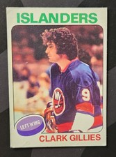 1975-76 Topps Hockey #199 Clark Gillies VG-EX RC Rookie Card Low Shipping. rookie card picture