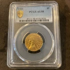 1909 $5 Indian Head AU58 Gold Half Eagle Graded by PCGS