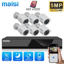 5MP HD CCTV CAMERA SECURITY SYSTEM KIT 8CH DVR HOME OUTDOOR IR IP66