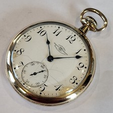 L12 OFFICIAL RAILROAD STANDARD 16s BALL 14K GOLD FILLED WALTHAM 19J RUNS A+!