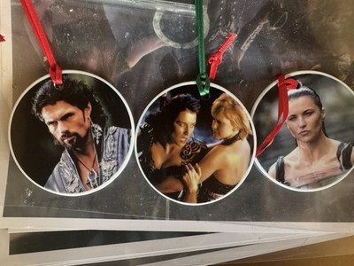 XENA WARRIOR PRINCESS CHRISTMAS ORNAMENT Lucy Lawless Hercules Lot Of 4 Set