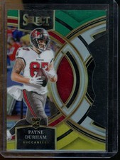 2023 Panini Select Payne Durham Green and Yellow Prizm Die Cuts Buccaneers #155