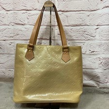 Louis Vuitton Vernis Houston Tote Bag Leather Blue Excellent Condition