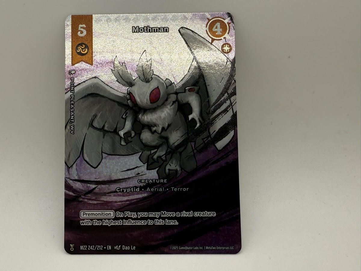 Zoo Mothman モンスマン 1st edition PSA10 Auction Prices Realized Tcg Cards 2021 METAZOO CRYPTID