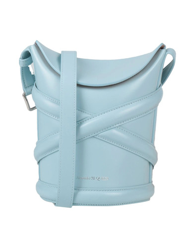 McQueen - Women - Leather Bucket bag - Sky blue
