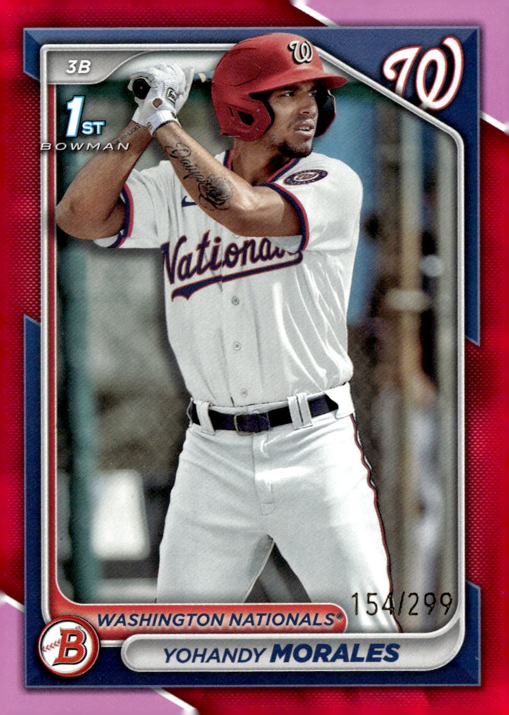2024 Bowman #BP-52 Yohandy Morales Prospects Fuchsia #/299