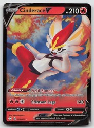 Cinderace V 018/072 Shining Fates Ultra Rare Holo