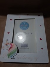 Image of Unicorn Photo Frame 10x15cm Kids Hearts Children Portrait Picture for Decoration
