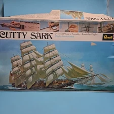 Vtg 1970 Revell Cutty Sark Model Sailing Ship 1:140 Ship Kit No. H-368 Unused 