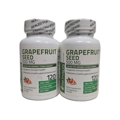 2 Pack- Bronson Grapefruit Seed Extract Immune Health, 240 Capsules |EXP 10/26|