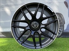 4x R22 " 5x112 MB AMG Style Black Half Matt + Polished Lip Wheels : Pour Gl ML