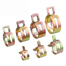Spring Hose Clamps Fuel Line Water Pipe Air Tube Silicone Clip 65Mn Steel 5-32mm