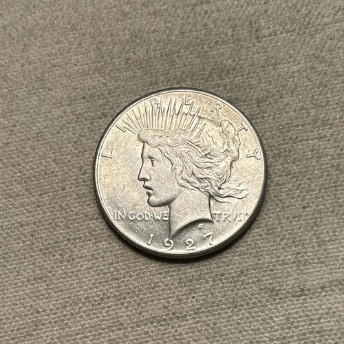 1927 Peace Silver Dollar AU+ (PJ)