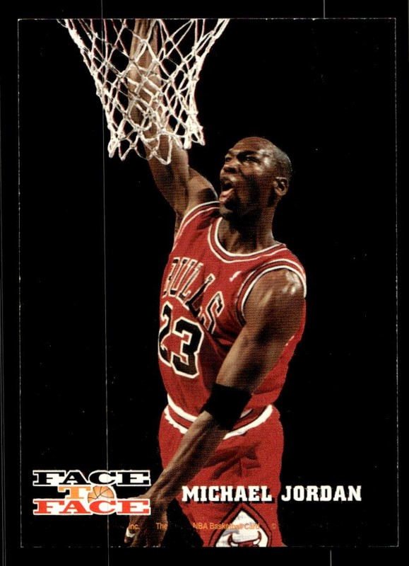 1993-94 Hoops #FTF10 Harold Miner/Michael Jordan Face to Face MINT NO RESERVE!
