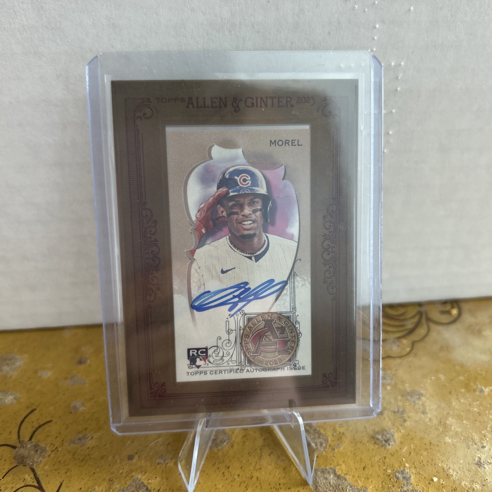 2023 Topps Allen & Ginter - Framed Mini Autographs Christopher Morel  (AU, RC)