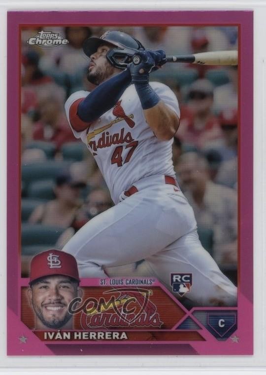 2023 Topps Chrome Pink Refractor Ivan Herrera Iván Herrera #177 1l8l