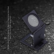 Folding 8X Magnifier with LED for Reading Assistance and Inspection