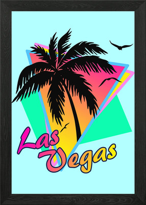 Las Vegas Gerahmtes Wandbild Poster Leinwanddruck Bild