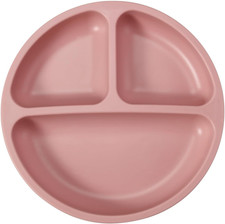 3 Pack Toddler Plates, Silicone Divided Suction Plate for Babies, BPA-Free 10...