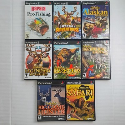 Cabela's PS2 8 Game Lot - Dangerous Hunts 1 2, Legendary Hunts, Big Game, +