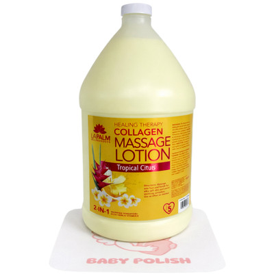 La Palm Healing Therapy Collagen Massage Lotion Gallon - Tropical Citrus