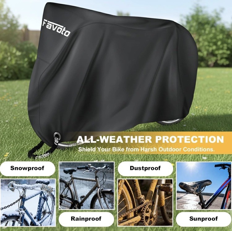 Telo Copri Bicicletta Mountain Bike Resistente Protezione Esterno 1/2Bikes foto 2