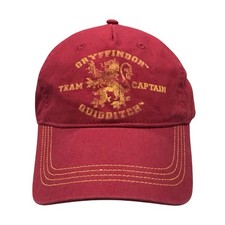 Harry Potter Gryffindor Team Captain Cap Hat Quidditch Adult OSFM Strapback EUC