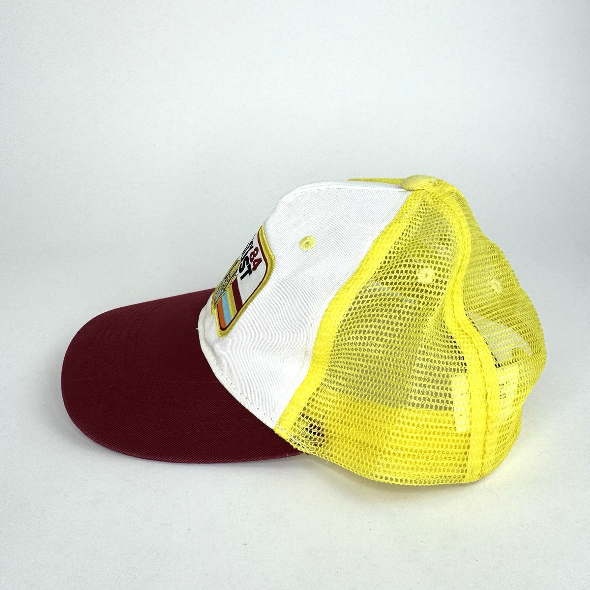 Vintage Transformers Hat Eat My Dust 1984 One Size Yellow White Red View 2