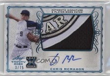 2020 Leaf Trinity Platinum 3/75 Chris McMahon #PA-CM4 Patch Auto 0n64