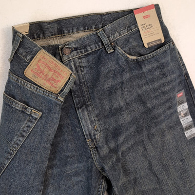 NEW Levi's Mens Big Tall 559 Relaxed Straight Jean Steely Blue Stretch Fit 40x36