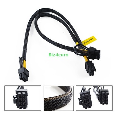 8Pin to Dual 8Pin(6+2) PCI-E Graphics Card GPU Power Cable For HP ML350P G8 35cm
