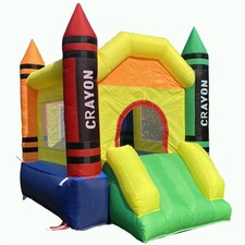 Outdoor  Indoor Mini Inflatable Bounce House with Blower Toddler Castle Kids...